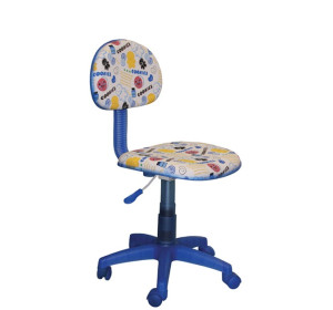 MINI modrá, detská otočná stolička