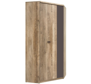 MALCOLM SZFN2D, rohová šatníková skriňa