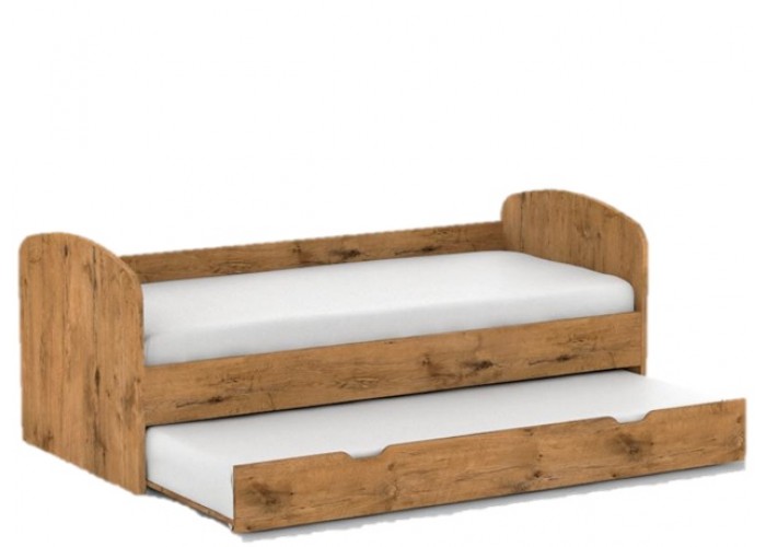 REA ABRA dub lancelot, detská posteľ s prístelkou 90x200 cm