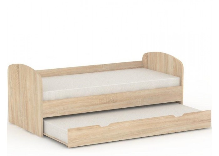 REA ABRA dub bardolino, detská posteľ s prístelkou 90x200 cm
