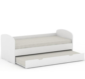 REA ABRA biela, detská posteľ s prístelkou 90x200 cm