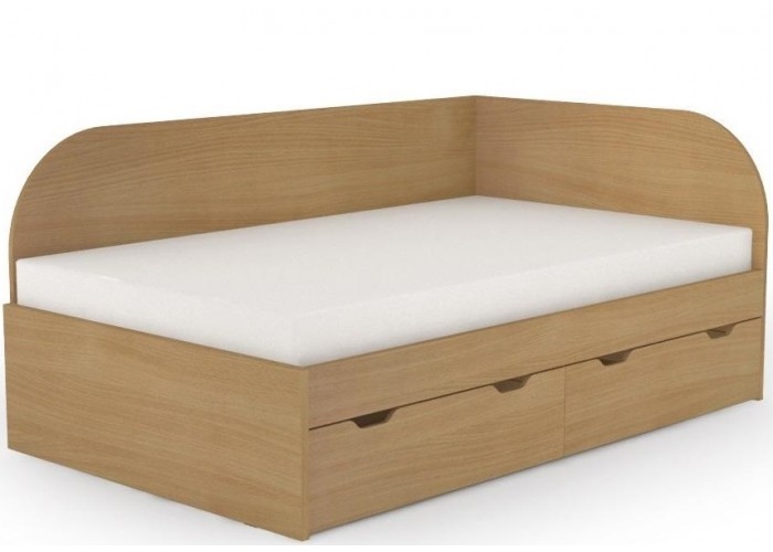 REA GARY 120P buk, študentská posteľ 120x200 cm s úložným priestorom pravá