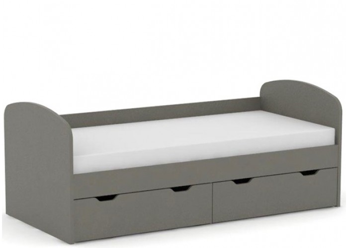 REA GOLEM šedý grafit, posteľ pre deti 90x200 cm s úložným priestorom