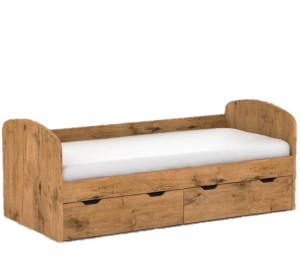 REA GOLEM dub lancelot, posteľ pre deti 90x200 cm s úložným priestorom