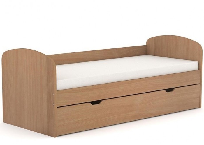 REA KAKUNA buk, jednolôžková posteľ 80x200 cm s úložným priestorom