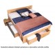 REA LARISA UP 120 buk + farebné čielko, jednolôžková posteľ 120x200 cm s úložným priestorom