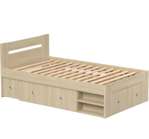REA LARISA UP 120 dub vicenza jednolôžková posteľ 120x200 cm s úložným priestorom
