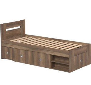 REA LARISA UP 90 orech rockpille, jednolôžková posteľ 90x200 cm s úložným priestorom