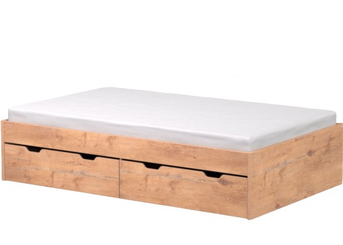 REA MISTY dub lancelot, posteľ 120x200 cm s úložným priestorom