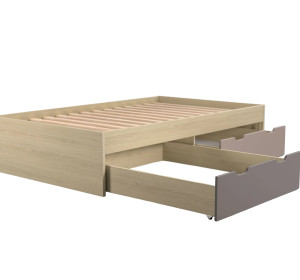 REA MISTY dub vicenza, posteľ 120x200 cm s úložným priestorom REA MISTY dub vicenza, posteľ 120x200 cm s úložným priestorom