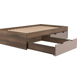 REA MISTY orech rockpille, posteľ 120x200 cm s úložným priestorom REA MISTY orech rockpille, posteľ 120x200 cm s úložným priestorom