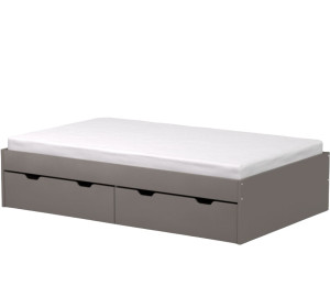 REA MISTY šedý grafit, posteľ 120x200 cm s úložným priestorom