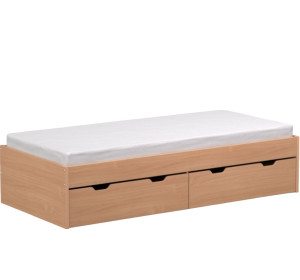 REA MISTY 90 buk, jednolôžková posteľ 90x200 cm s úložným priestorom