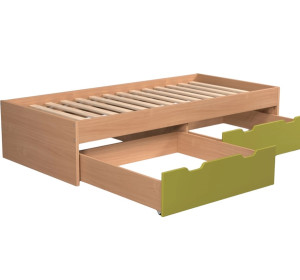 REA MISTY 90 buk, jednolôžková posteľ 90x200 cm s úložným priestorom