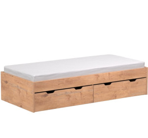 REA MISTY 90 dub lancelot, jednolôžková posteľ 90x200 cm s úložným priestorom