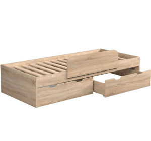 REA MISTY 90 dub bardolino, jednolôžková posteľ 90x200 cm s úložným priestorom