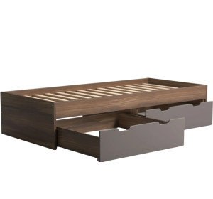 REA MISTY 90 orech rockpille, jednolôžková posteľ 90x200 cm s úložným priestorom