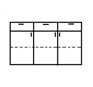 REA SISA 8 buk, komoda