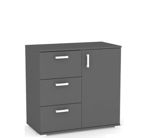 REA SISA 2 šedý grafit, komoda