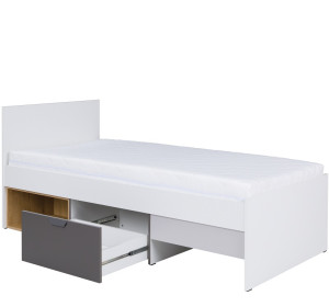 PASCAL 15, detská jednolôžková posteľ 90x200 cm s roštom