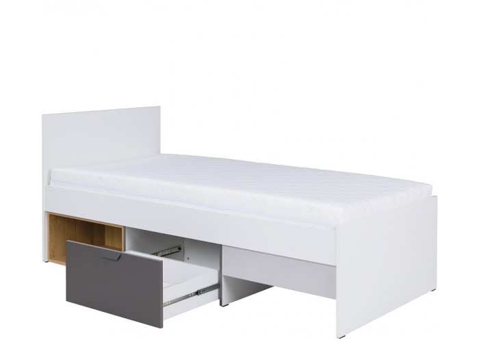 PASCAL 15, detská jednolôžková posteľ 90x200 cm s roštom