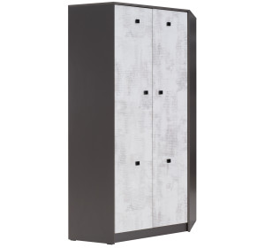 TONY 04, rohová šatníkovo-policová skriňa