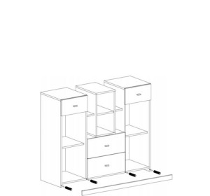 MORIN tyrkysová MO10, komoda