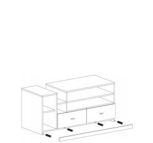 MORIN tyrkysová MO12, TV stolík