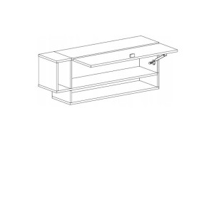 MORIN tyrkysová MO13, závesná skrinka