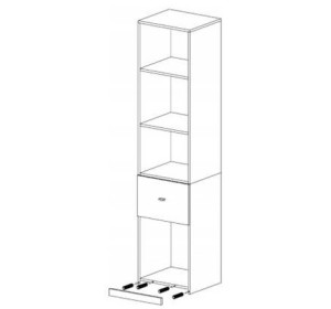 MORIN tyrkysová MO05, regál