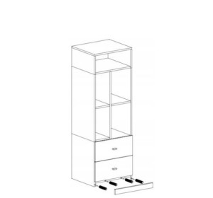 MORIN tyrkysová MO07, skrinka