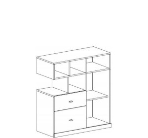 MORIN tyrkysová MO09, komoda