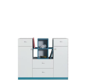 MORIN tyrkysová MO10, komoda