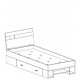 NIDD fialová 19, detská posteľ s úložným priestorom 90x200 cm