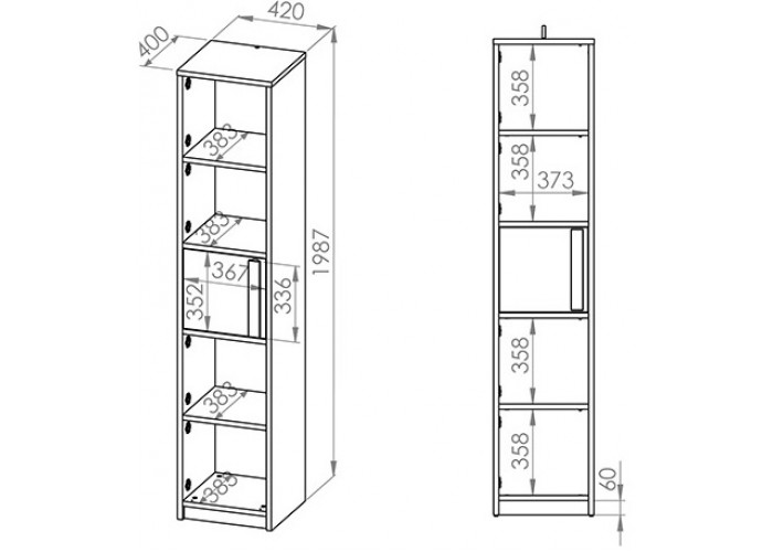 DROP 0601, regál