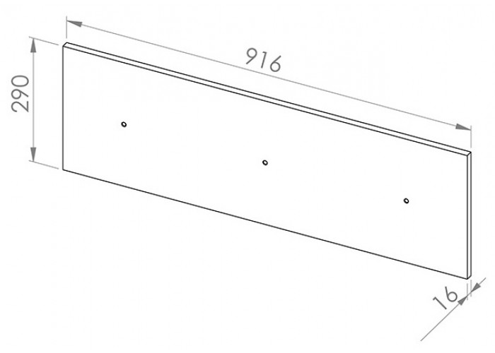 DROP 18 buk, panel za poličku