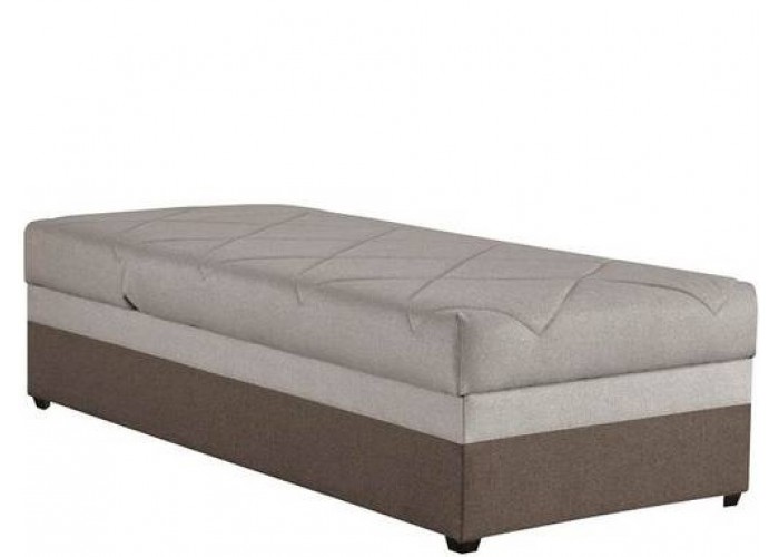 KINGA 4 hnedá, posteľ s matracom a roštom 90x200 cm a úložným priestorom
