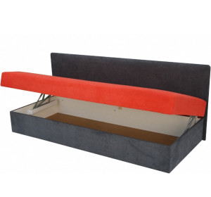 BARBORA 1 váľanda s čelom 80x200 cm a úložným priestorom