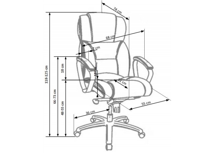FOSTER svetlo-hnedá, kancelárske kreslo