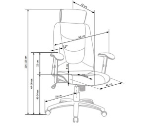 STILO 2 tmavo-sivá, kancelárske kreslo STILO 2 tmavo-sivá, kancelárske kreslo