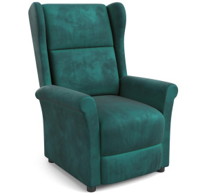 AGUSTIN 2 tmavozelené, polohovacie kreslo