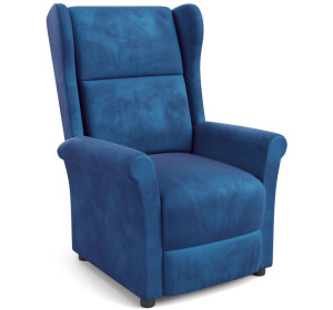 AGUSTIN 2 granátové, polohovacie kreslo