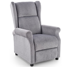 AGUSTIN sivé, polohovacie kreslo