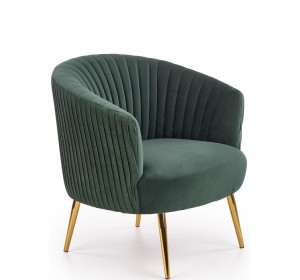 CROWN tmavozelené, relaxačné kreslo
