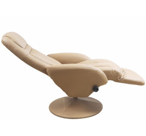 OPTIMA béžové, polohovacie kreslo