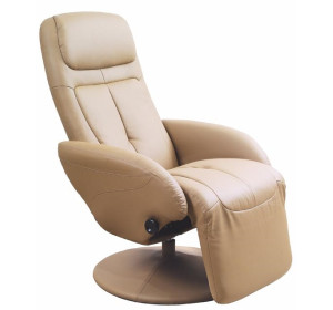 OPTIMA béžové, polohovacie kreslo