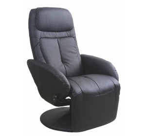 OPTIMA čierne, polohovacie kreslo