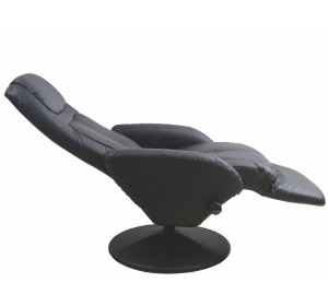 OPTIMA čierne, polohovacie kreslo