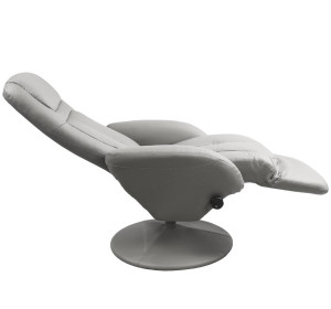 OPTIMA sivé, polohovacie kreslo