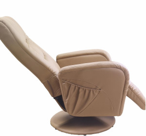 PULSAR 2 béžové, masážne polohovacie kreslo
